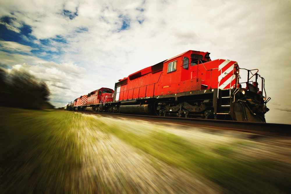 Train Poster Print by Darren Greenwood, 17 x 11