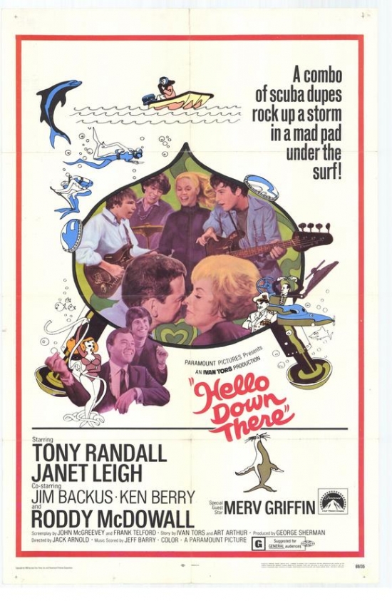 MOVEH9276 Hello Down There Movie Poster - 27 x 40 in.