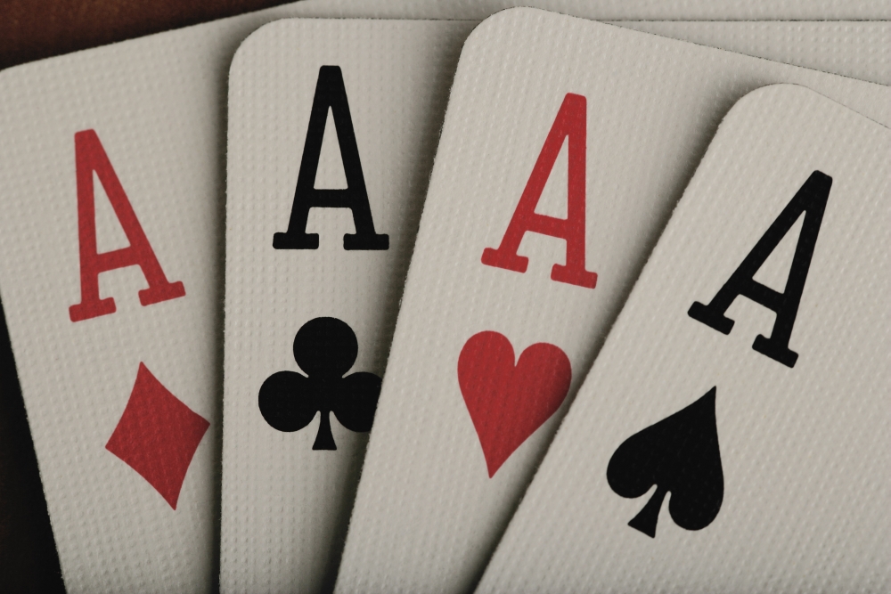 Four Aces - Studio Poster Print by Darren Greenwood - 17 x 11