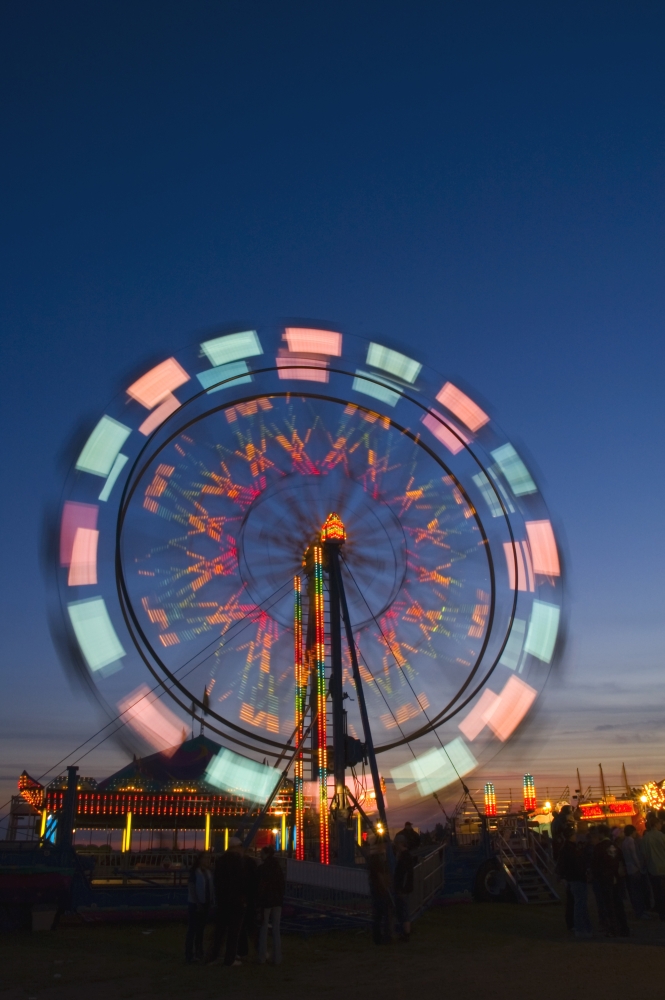 Time Delay Ferris Wheel Poster Print by Corey Hochachka, 22 x 34 - Large