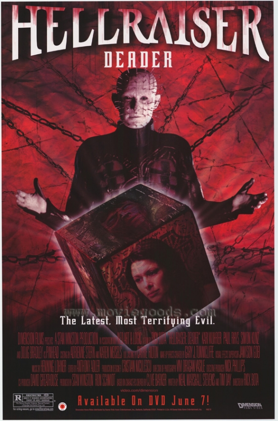 MOVGH0730 Hellraiser-Deader Movie Poster - 27 x 40 in.