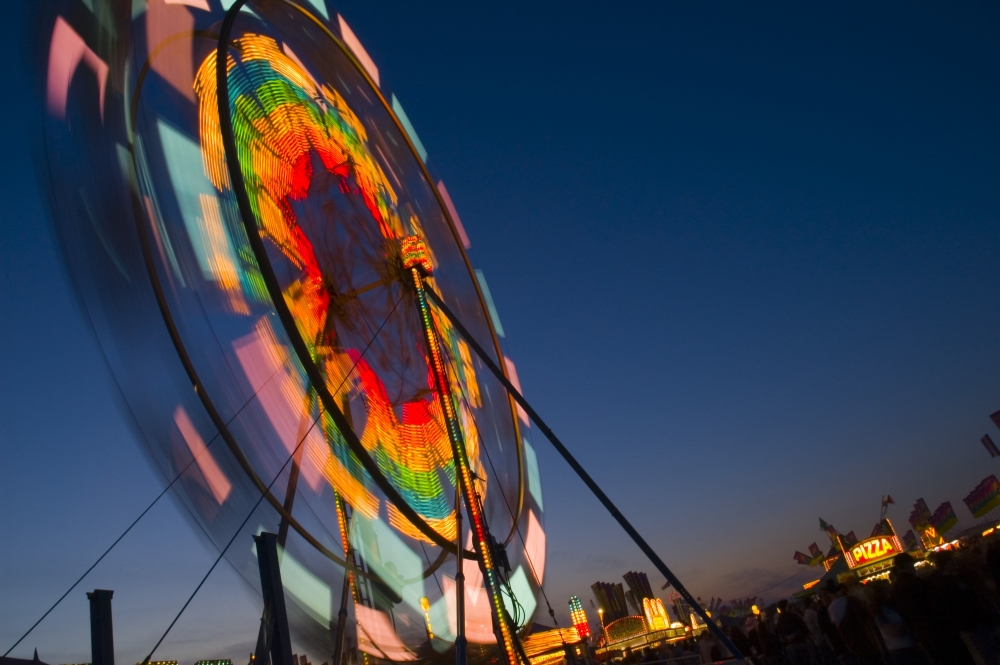 DPI1777748LARGE Close Up of A Ferris Wheel At Night Poster Print by Corey Hochachka, 34 x 22 - Large