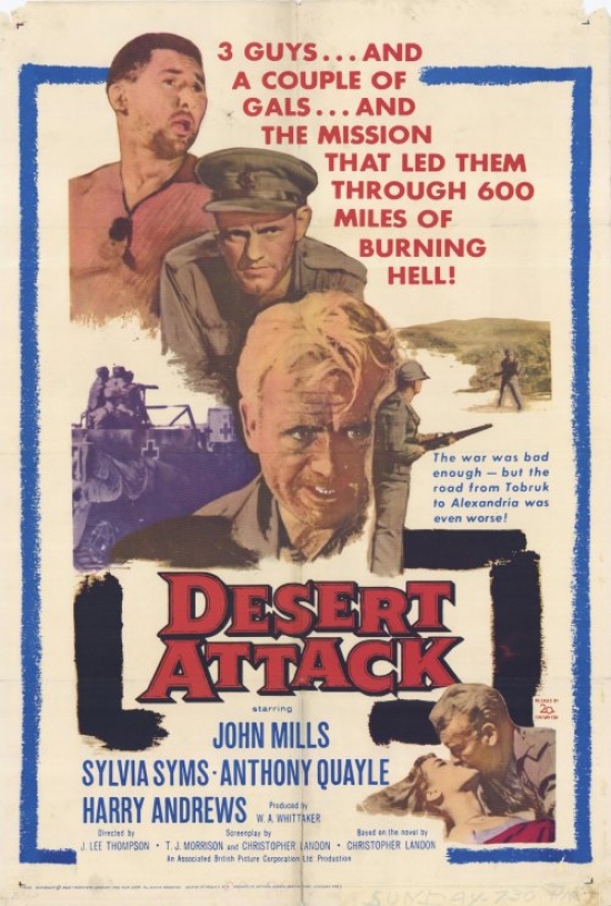 MOVEH9083 Desert Attack Movie Poster - 27 x 40 in.
