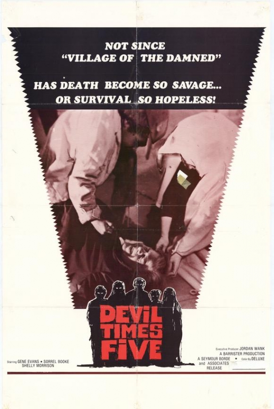 MOVAH3354 Devil Times Five Movie Poster - 27 x 40 in.
