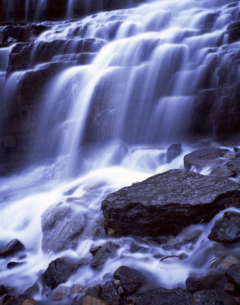 DPI1783315 Waterfall Cascades Glacier National Park Poster Print by Natural Selection John Reddy, 13 x 17
