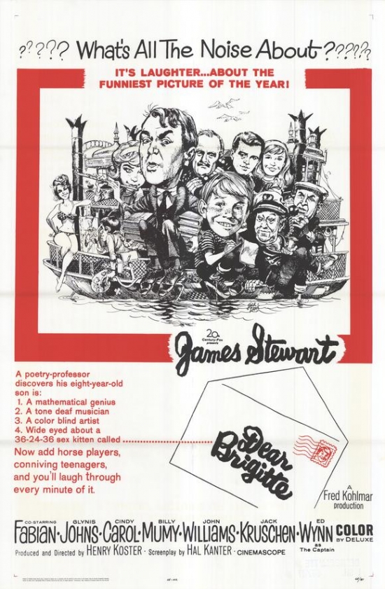 Dear Brigitte Movie Poster - 27 x 40 in.