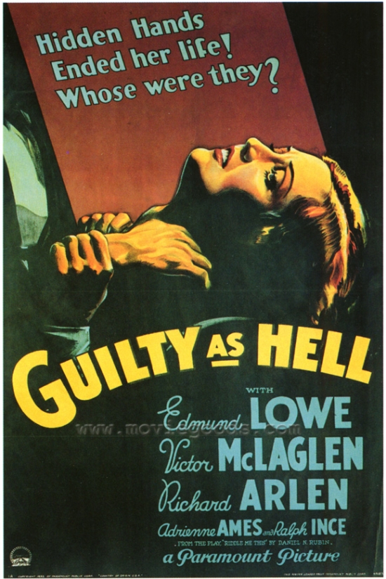Guilty As Hell Movie Poster - 27 x 40 in.