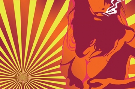 Psychedelic Girl Poster Print - 24 x 36 in.
