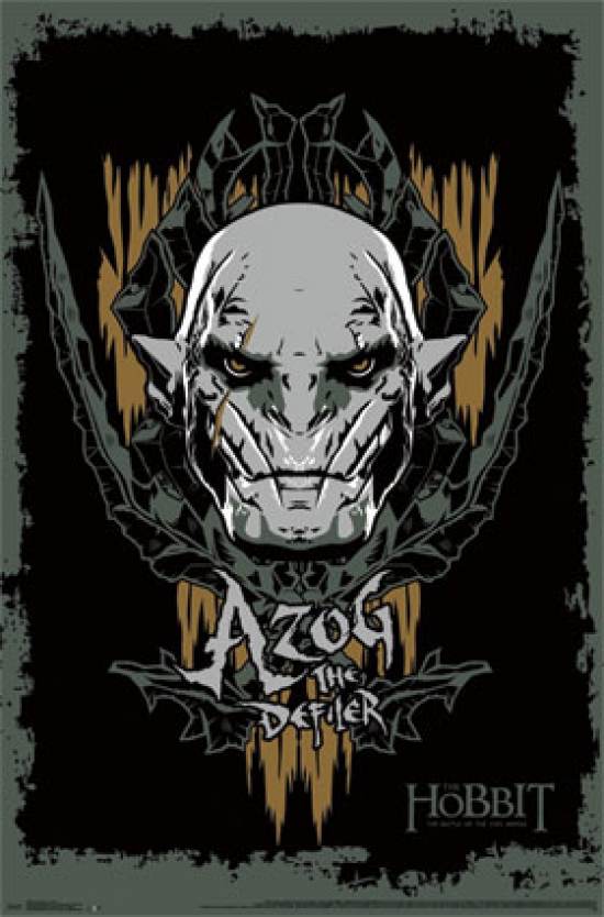 The Hobbit 3 - Azog Poster Print