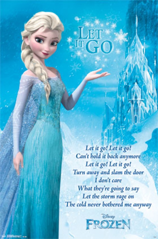 Frozen - Let It Go Lyrics Poster Print