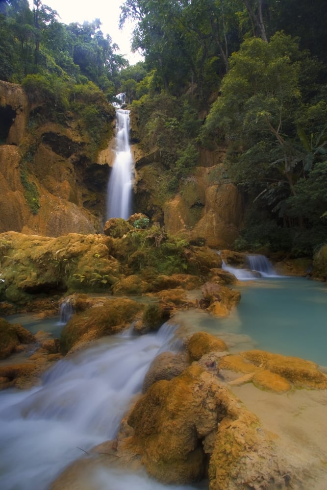DPI1786365LARGE Scenic Waterfall Luang Prabang Laos Poster Print by Carson Ganci, 22 x 34 - Large