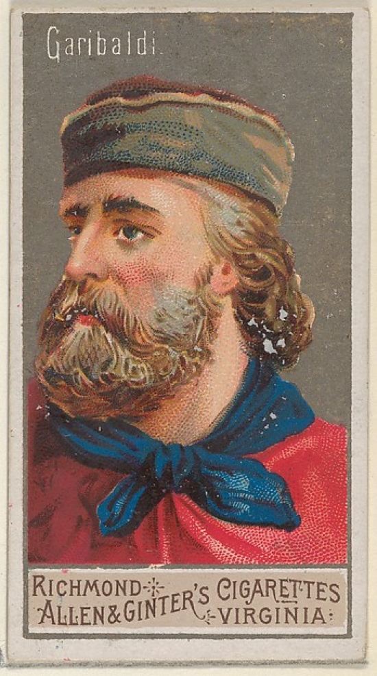 MET408084 Giuseppe Garibaldi From the Great Generals Series N15 for Allen & Ginter Cigarettes Brands Poster Print - 18 x 24 in.