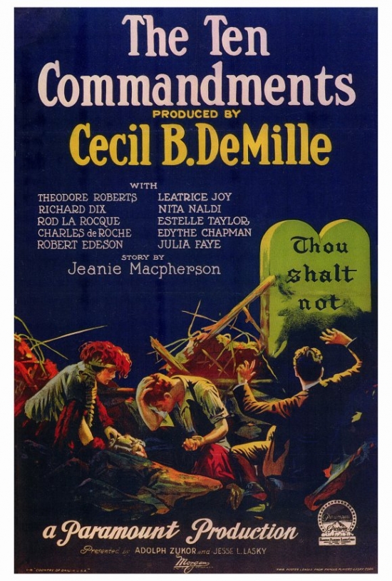 The Ten Commandments Movie Poster - 27 x 40 in.