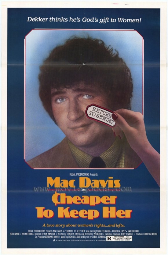 Cheaper to Keep Her Movie Poster - 27 x 40 in.