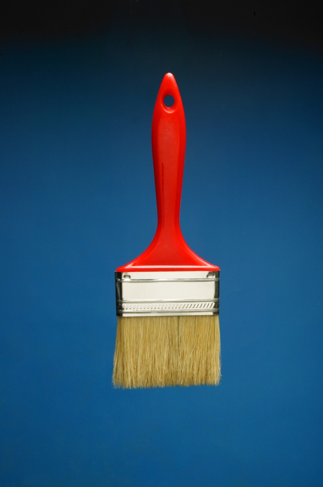 A Red Paintbrush Poster Print by Leah Hammond, 22 x 34 - Large