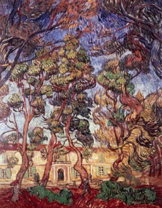 SAL900112709 Trees in the Garden of Saint-Paul Hospital 1889 Vincent Van Gogh 1853-1890 Dutch Oil on Canvas Armand Hammer - 18 x 24 in.