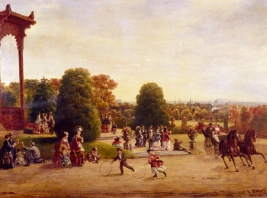 SAL900116268 Scene in Fairmount Park Philadelphia by William E. Winner 1815-1883 Poster Print - 18 x 24 in -  Posterazzi