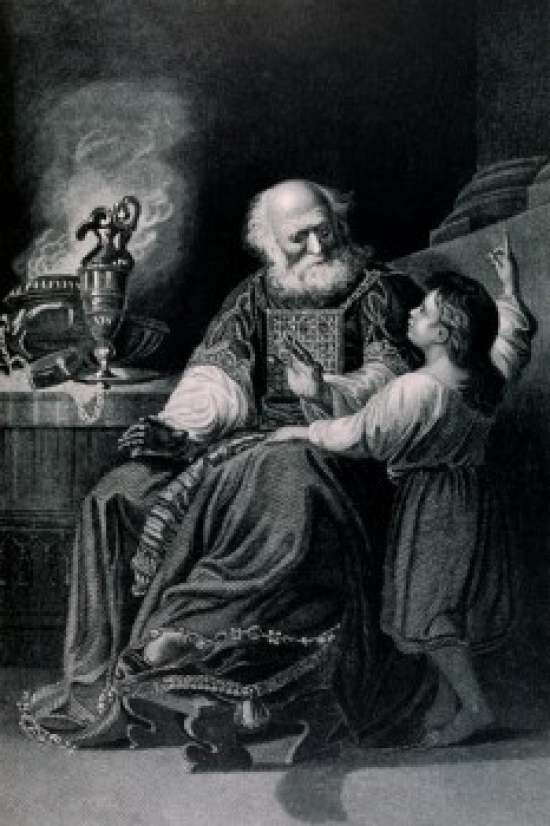 Samuel Taught by Eli John Singleton Copley 1738-1815 American Poster Print - 18 x 24 in.