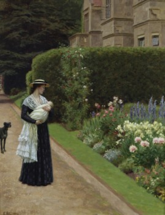 SAL900137286 The Lord of the Manor Edward Blair Leighton 1853-1922 British Poster Print - 18 x 24 in.
