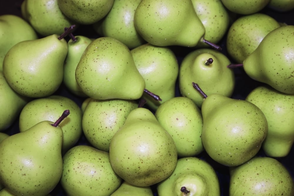 Pears Background Poster Print by Daniel Sicolo, 34 x 22 - Large