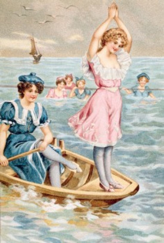 Boating Nostalgia Cards Poster Print - 18 x 24 in.