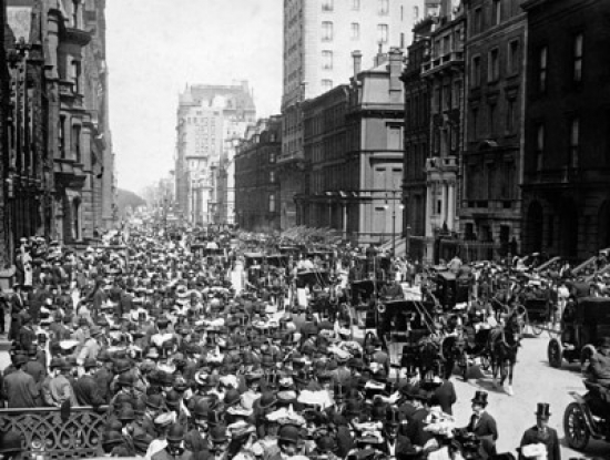 Crowd by a Parade Easter Sunday Parade Fifth Avenue Manhattan New York City New York USA Poster Print - 18 x 24 in.