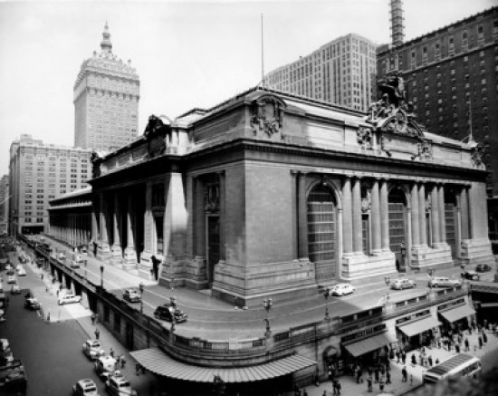 USA New York State New York City Manhattan Grand Central Terminal High Angle View Poster Print - 18 x 24 in.