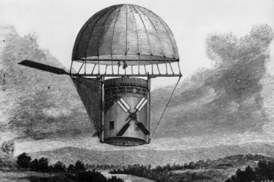 William N. Riddles Aerial Ship 1892 Poster Print - 18 x 24 in.