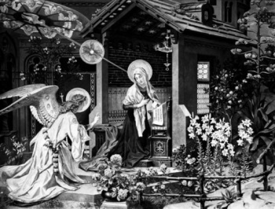 The Annunciation by Ludwig Seitz 1844-1908 Poster Print - 18 x 24 in.