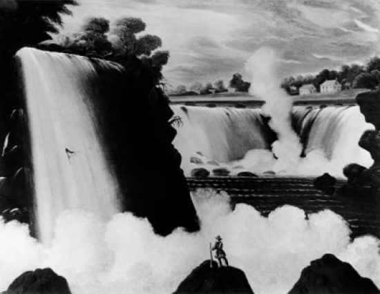 Niagra Falls by Thomas Chambers Ca.1807-1866 Poster Print - 18 x 24 in.
