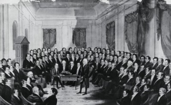 Virginia Constitutional Convention Ca. 1835 George Catlin 1796-1872 American Poster Print - 18 x 24 in.