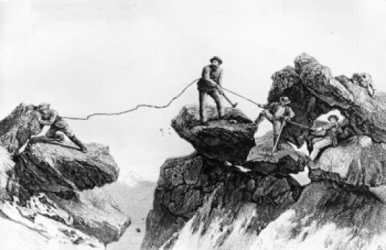 A Dangerous Jump by Unknown Artist Poster Print - 18 x 24 in.