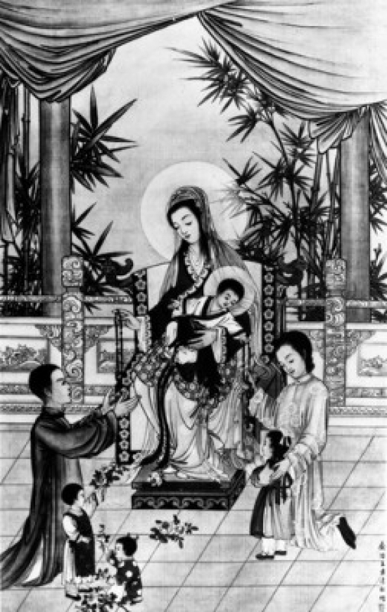 Madonna & Child by Unknown Artist Poster Print