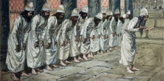The Priests James Tissot 1836-1902 French Jewish Museum New York City Poster Print - 18 x 24 in.