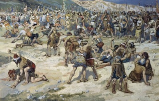 SAL999512 The Valient of Gideon James J. Tissot 1836-1902 French Jewish Museum New York Poster Print - 18 x 24 in.