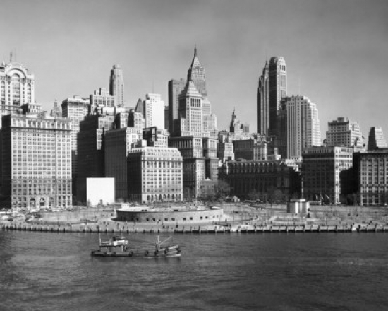 SAL25545419 Skyscrapers on the Waterfront Manhattan New York City New York USA Poster Print - 18 x 24 in.