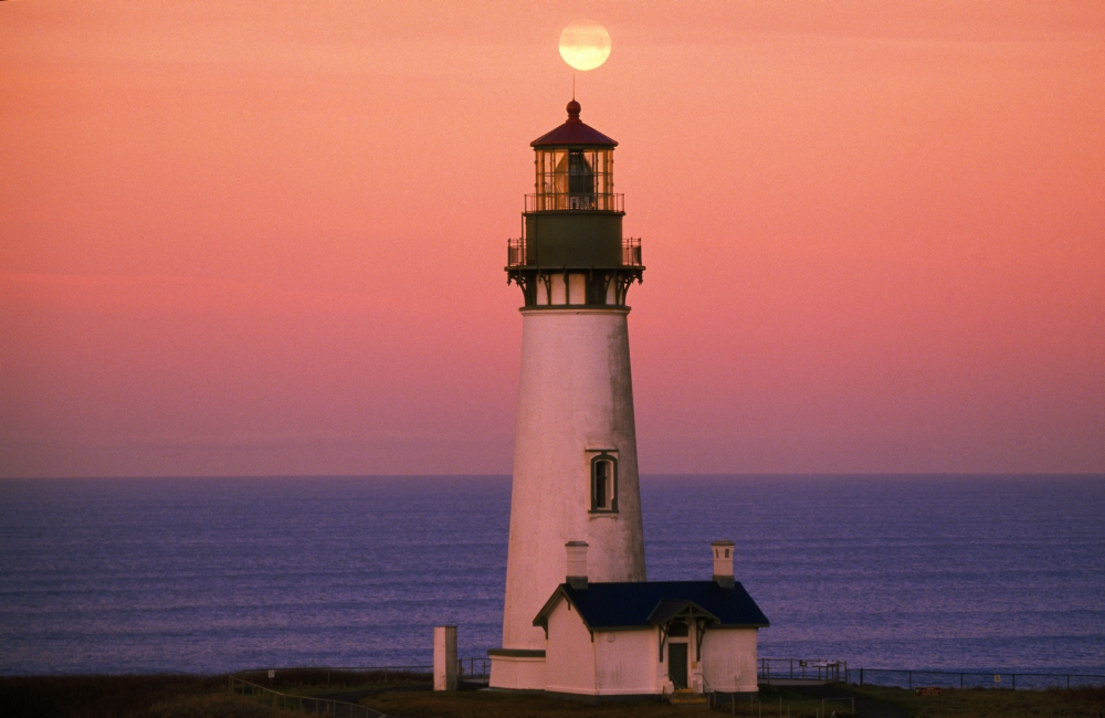 DPI1788444 Sunset Over Lighthouse Poster Print by Natural Selection Craig Tuttle, 18 x 12