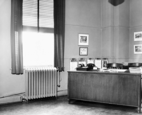 Interior of an Office Poster Print - 18 x 24 in.