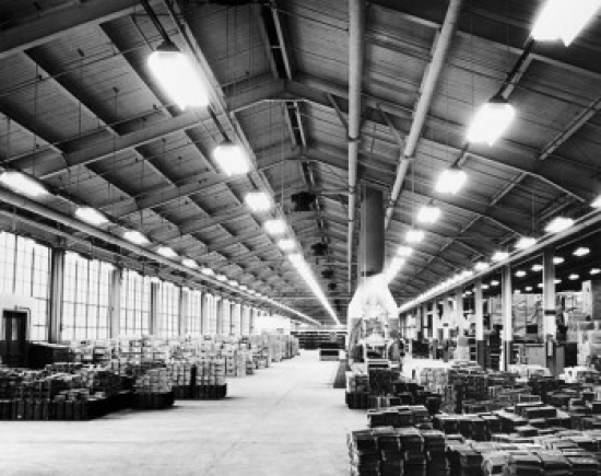 Interior of a Warehouse Poster Print - 18 x 24 in.