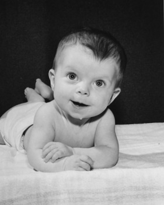 Baby Drooling Poster Print - 18 x 24 in.