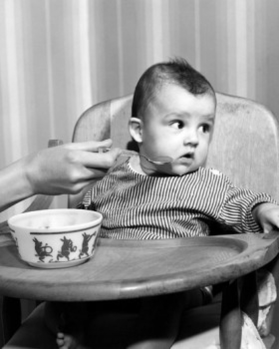 Mother Feeding Baby Poster Print - 18 x 24 in.