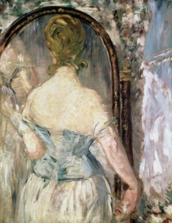 SAL260123 Before the Mirror Edouard Manet1832-1883 French Solomon R. Guggenheim Museum New York Poster Print - 18 x 24 in.