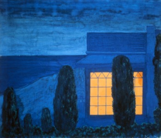 SAL261570 The Holiday House 1907 Petr Savvic Utkin1877-1934 Russian Private Collection Poster Print - 18 x 24 in.