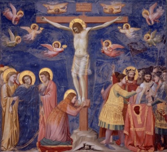 The Crucifixion 12661337 Giotto Ca12661337 Italian Capella Scrovegni Padua Italy Poster Print  18 x 24 in