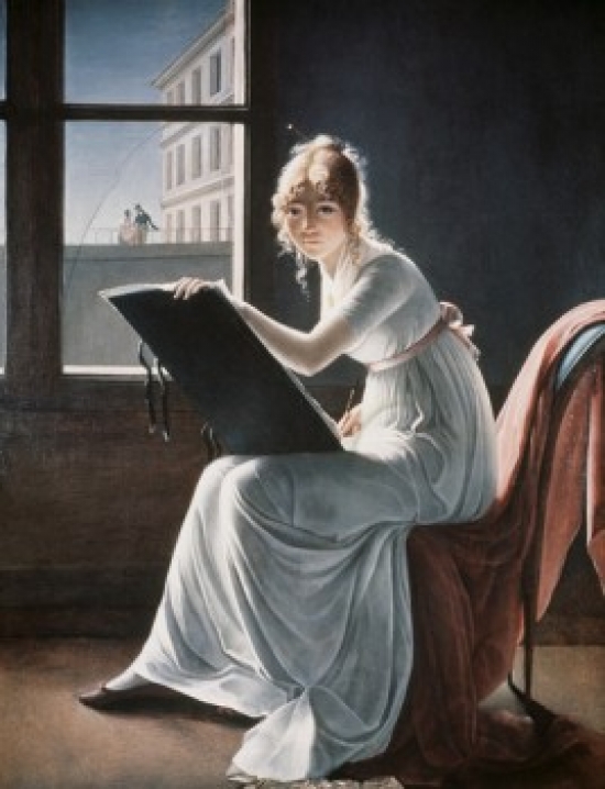 Mlle Charlotte Du Val D Oghes 1801 Follower of Jacques Louis David Metropolitan Museum of Art New York City Poster Print - 18 x 24 in.