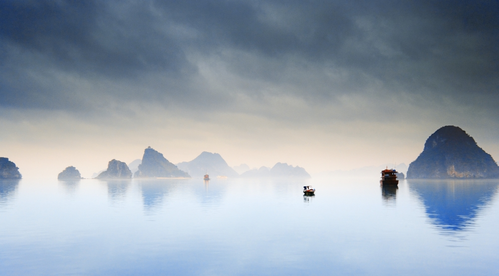 Halong Bay Vietnam Poster Print by Carson Ganci, 36 x 20 - Large