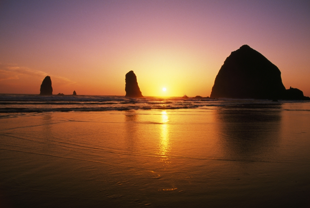 Sunset At Cannon Beach Poster Print by Natural Selection Craig Tuttle, 36 x 24 - Large