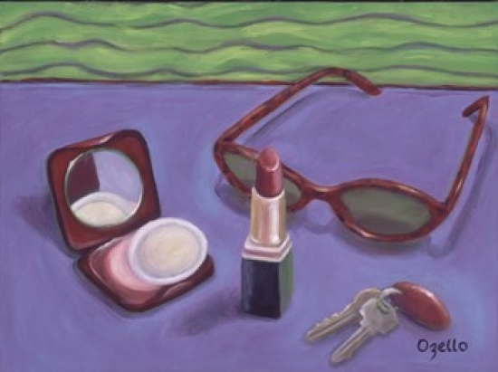 Red Ladies Stuff Poster Print by Debra Ozello - 28 x 22 in.