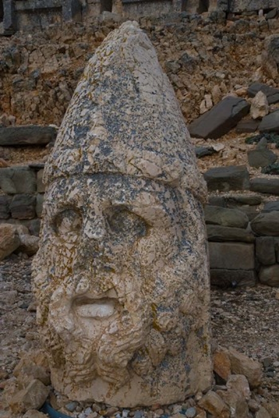 Head Statues Mount Nemrut Turkey Poster Print by Darrell Gulin - 17 x 26 in.