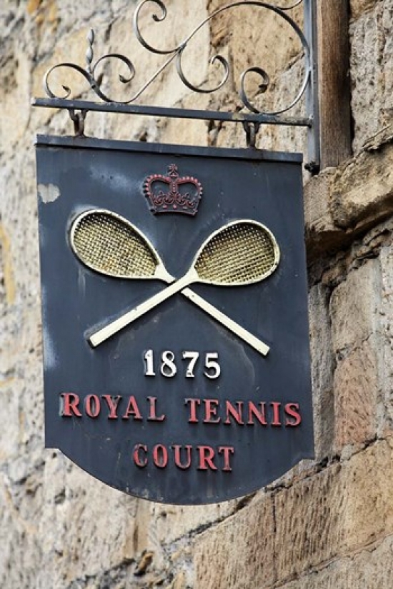 PDDAU01DWA3774 Sign for Royal Tennis Court 1875 Tasmania Australia Poster Print by David Wall - 18 x 26 in.